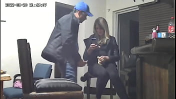 Blonde stepsister's intimate moment with my husband captured on spycam