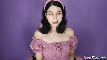 DaniTheCutie, a transgender girl with doll-like features, craves a romantic evening and pleases her partner by performing oral sex and taking him in her tight rear end