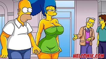 The sexiest mature woman in town: Simpsons hentai featuring the Simpsons and their voluptuous assets